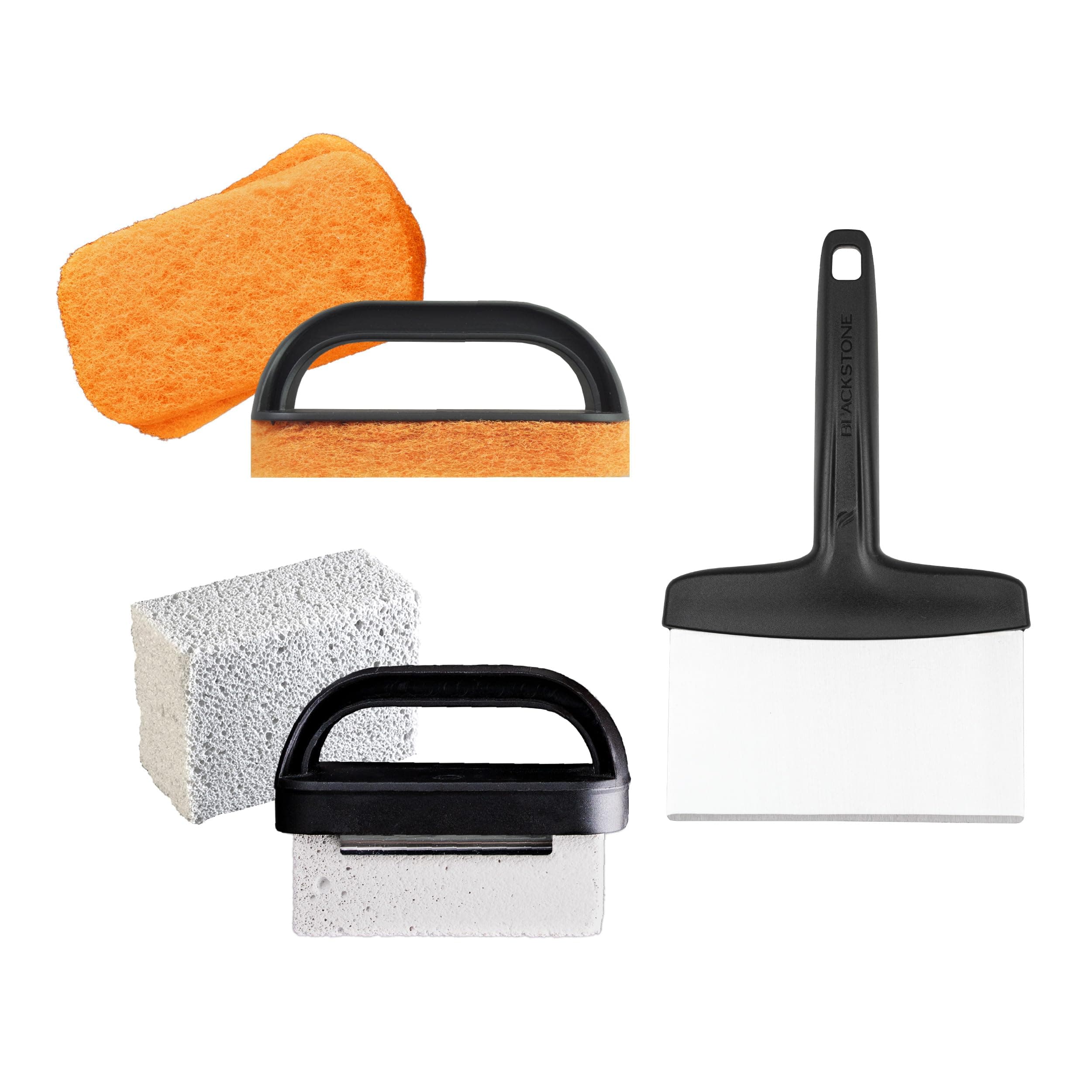 BLACKSTONE 5060 Professional 8-Piece Griddle Cleaning Kit, Stainless Steel, Black