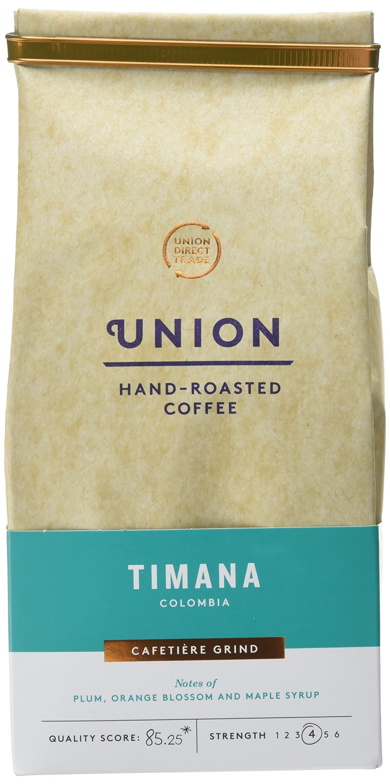 Union Hand Roasted Coffee Timana Colombia Ground Coffee, 200g