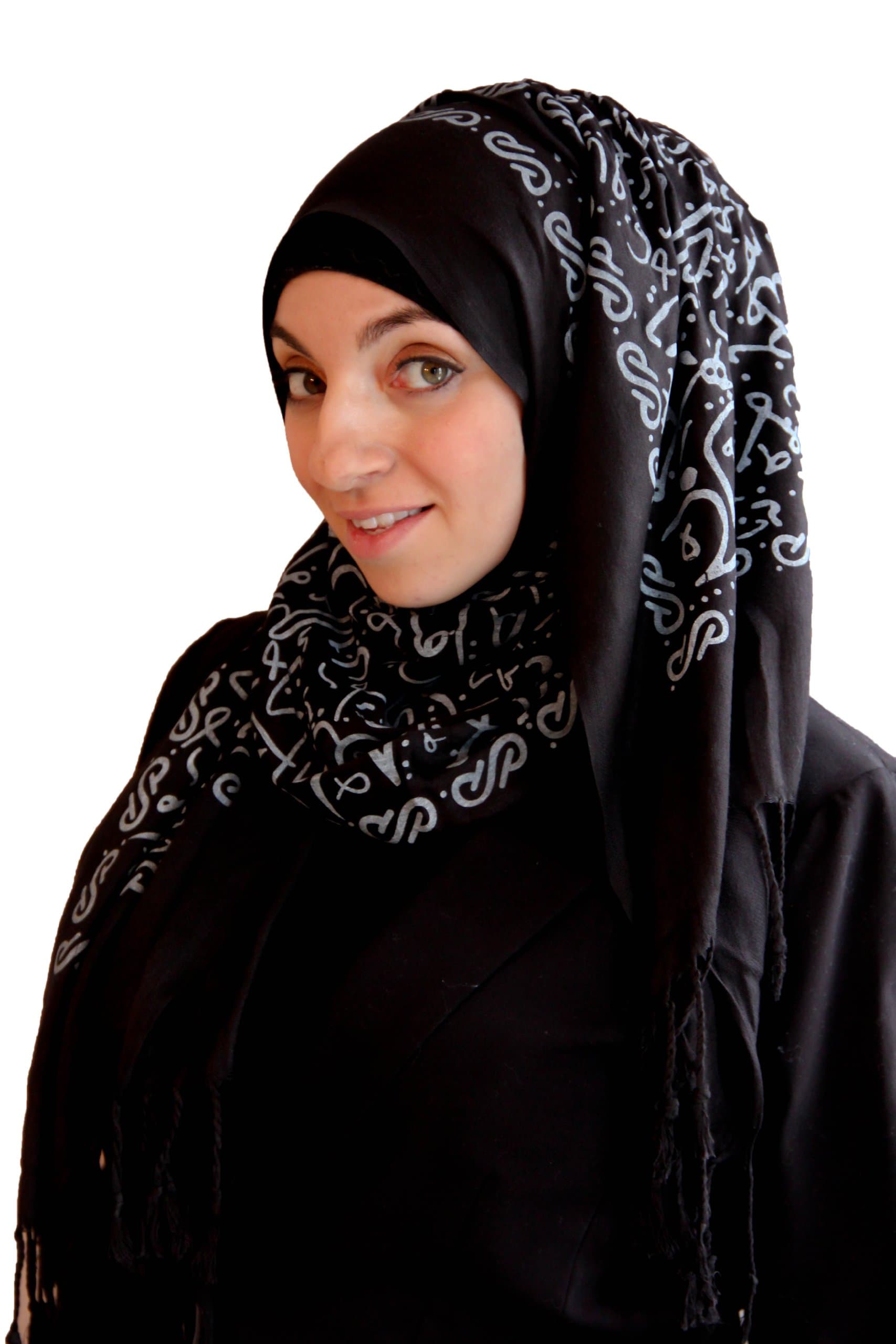 Arabic Calligraphy Scarves Scattered Scribbles