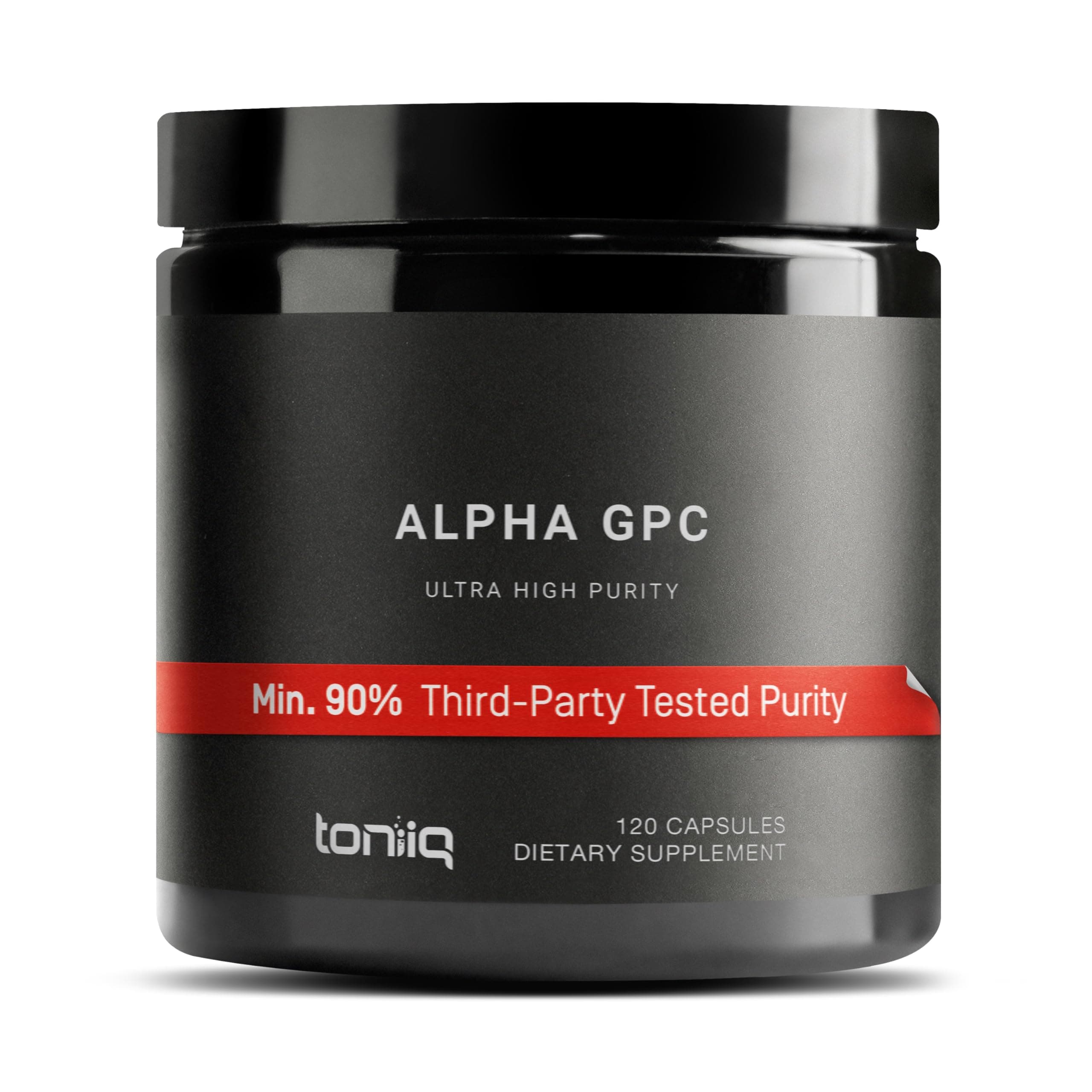 Ultra High Purity Alpha GPC Capsules - 600mg Concentrated Formula - 99%+ Highly Purified and Highly Bioavailable Nootropic - 120 Capsules Alpha GPC Supplement
