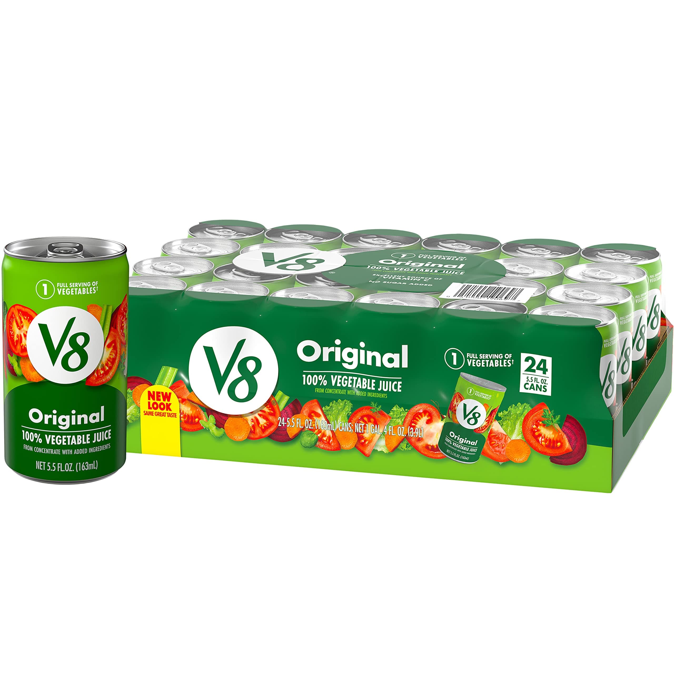 Original 100% Vegetable Juice, 5.5 fl oz Can (24 Pack)