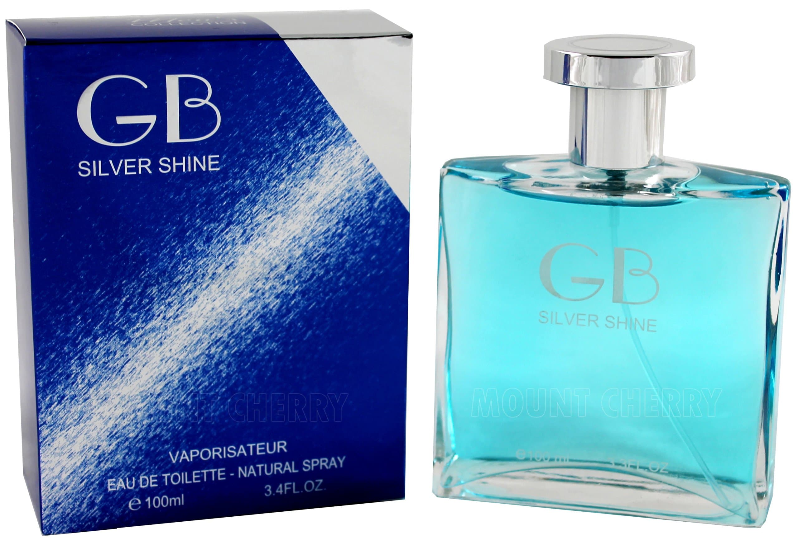 Mens GB Silver Shine Eau De Toilette Spray Fragrance 100 ml