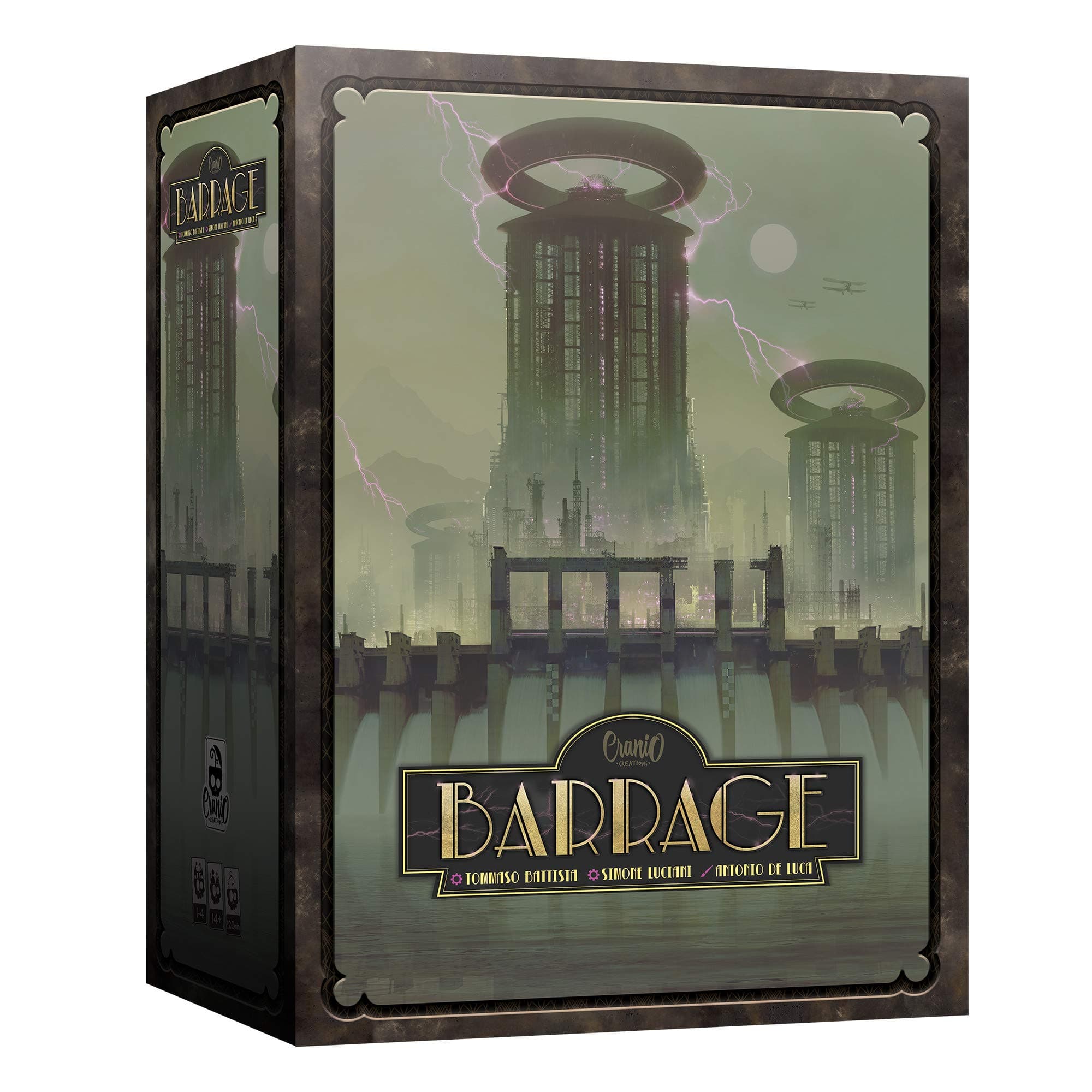 Barrage Board Game | Strategy Worker Placement For Adults And Teens Fun Night Ages 14+ 1-4 Players Average Playtime 120 Minutes Made By Cranio Creations
