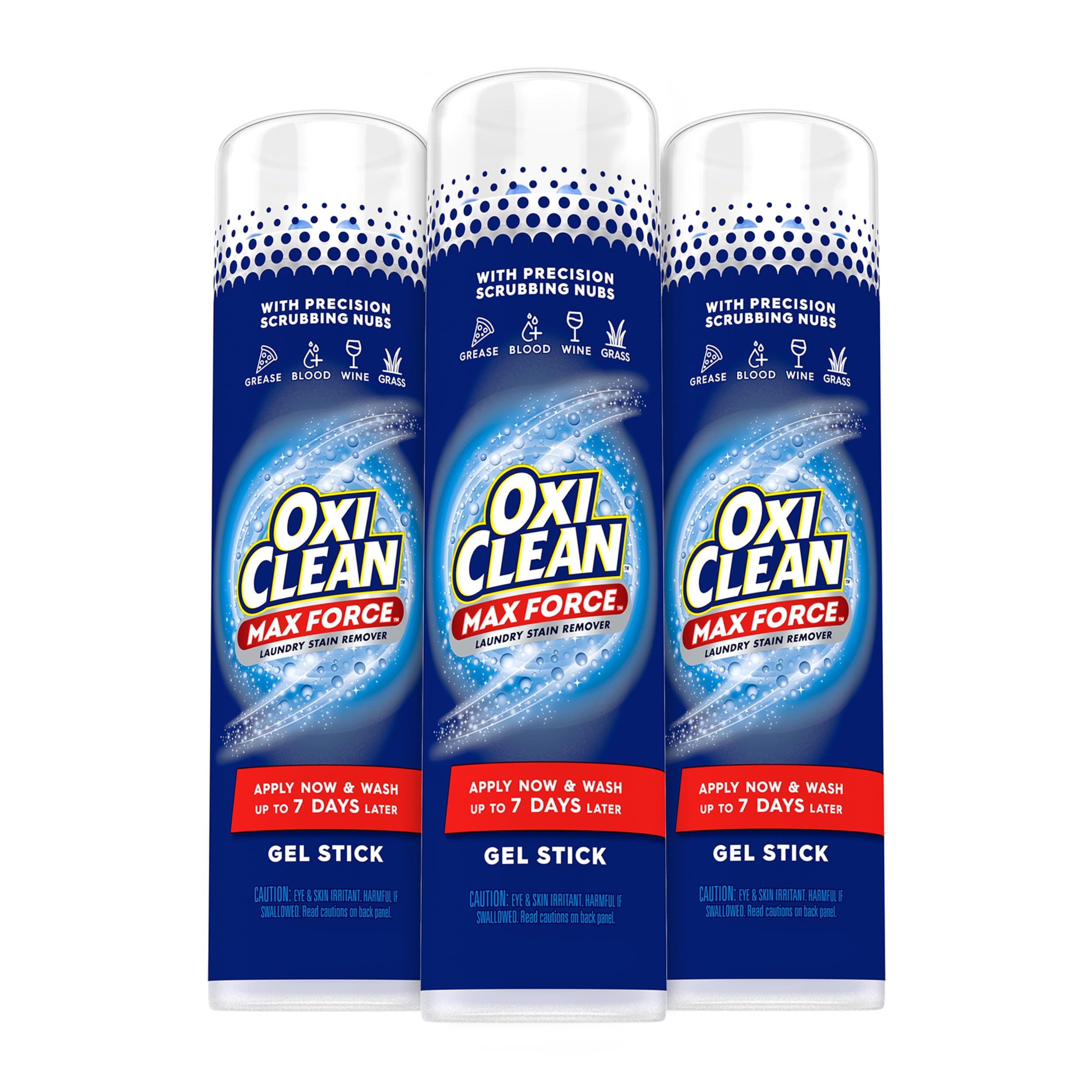 OxiClean Max Force Laundry Stain Remover Gel Stick, 6.2 fl oz, 3PK