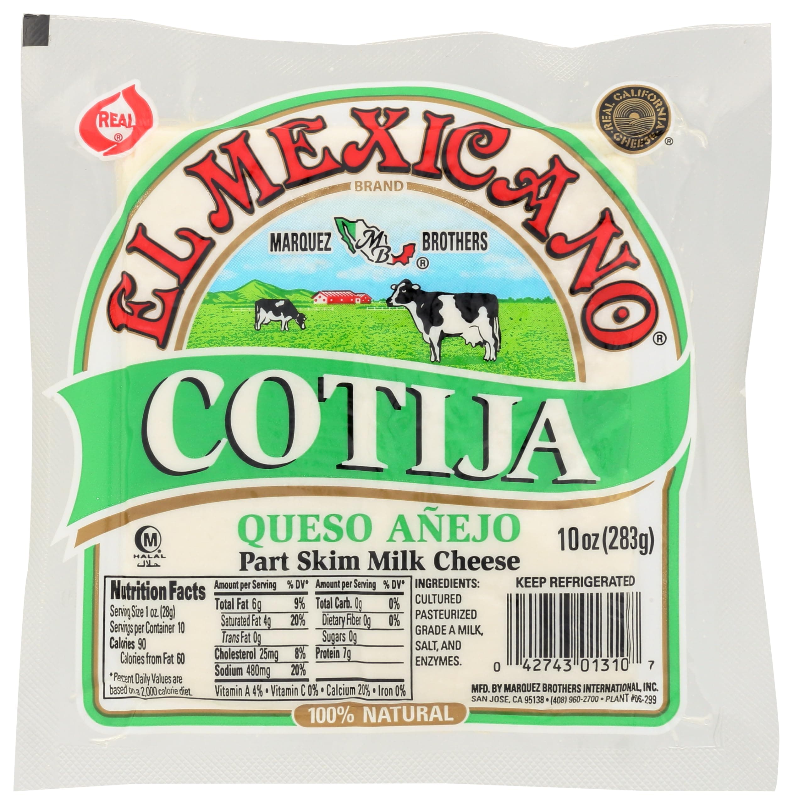 El Mexicano El Mexicano, Cotija Cheese, 10 Ounce