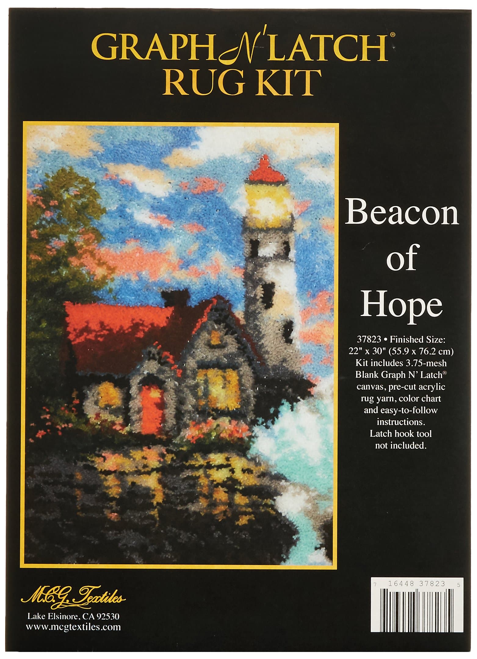 M C G Textiles Latch Hook Kit, 22" by 30"