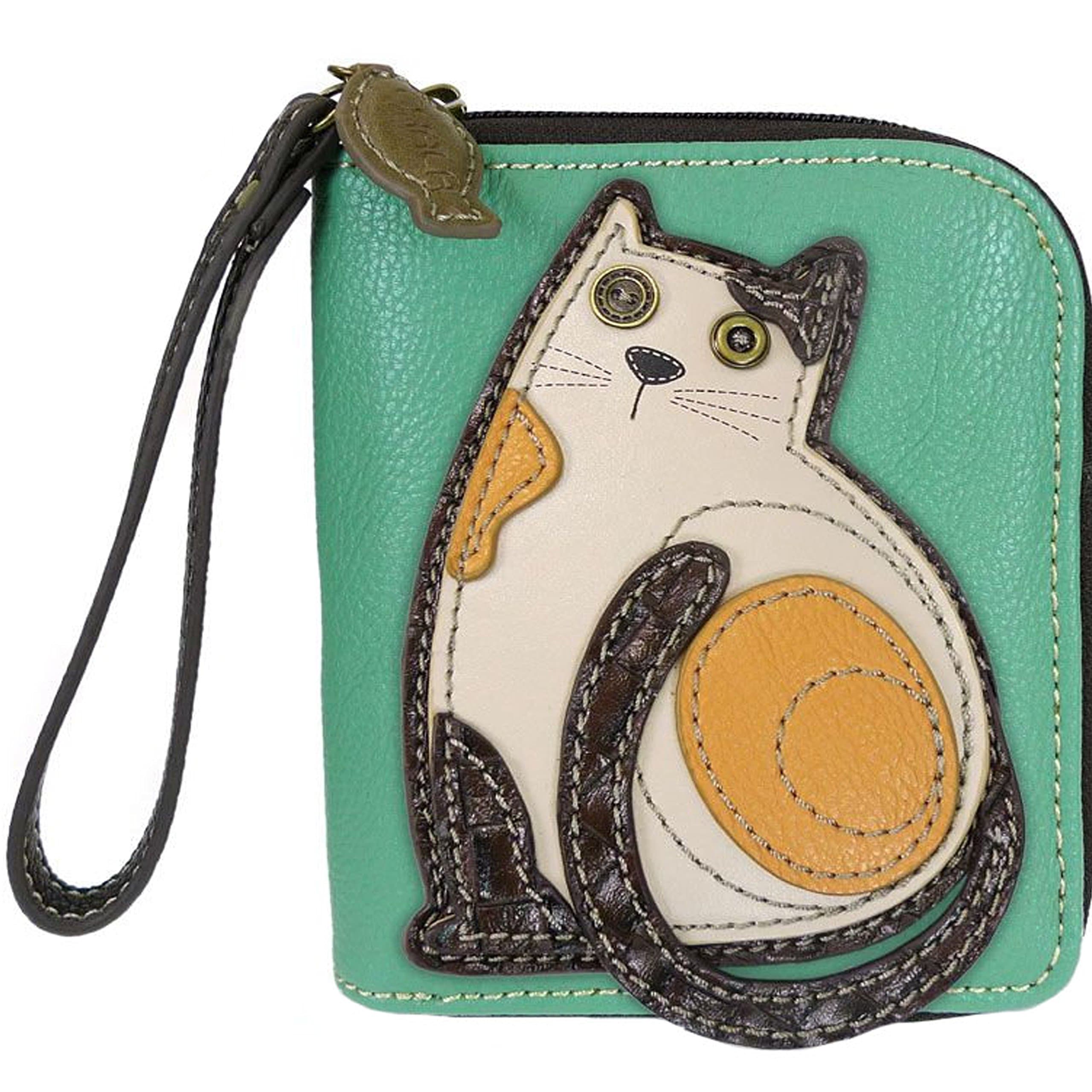 Cat Zip-Around Wristlet Wallet, cat Mom Gift