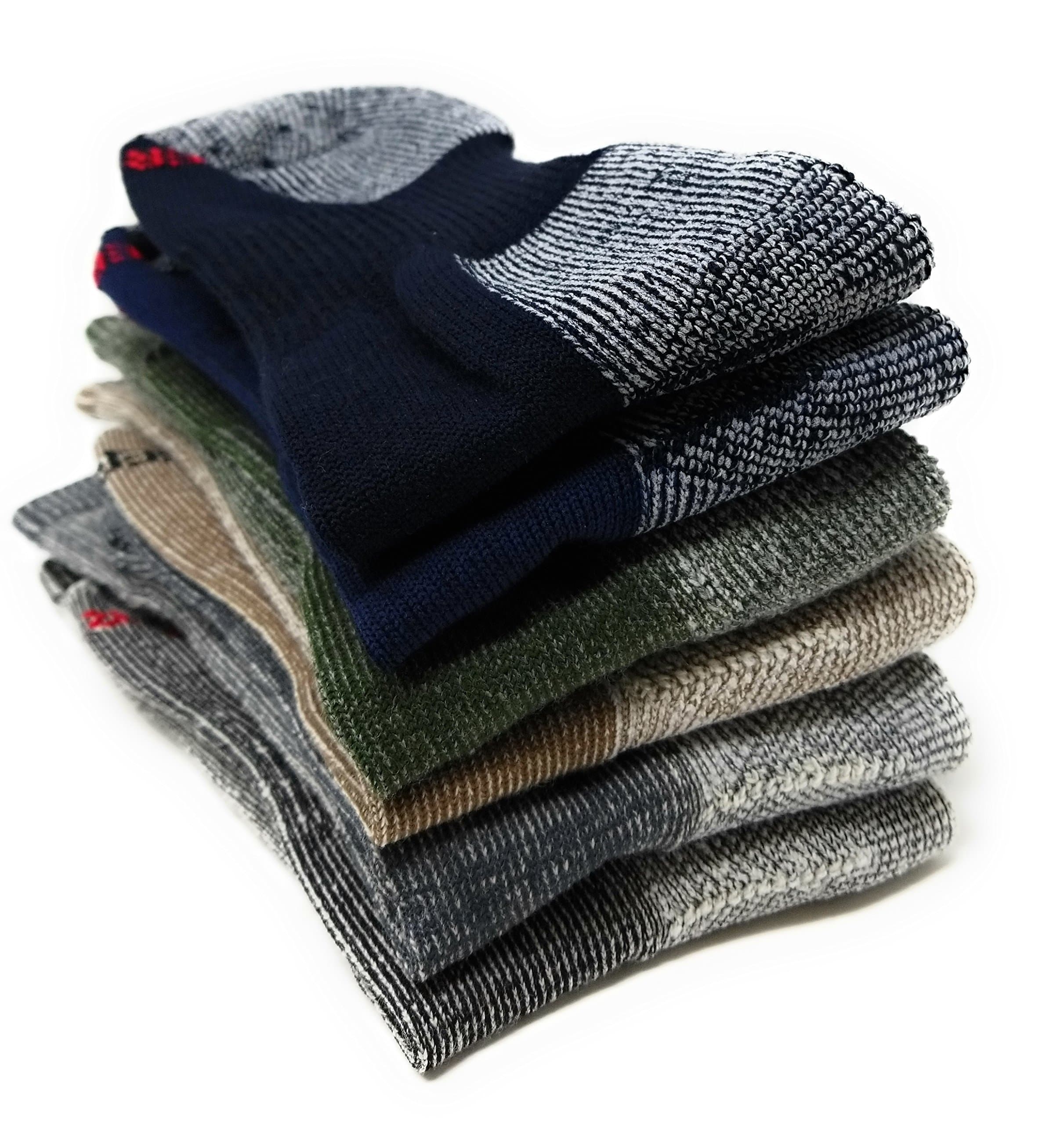 J.B. Field's Hiker GX 74% Merino Wool Hiking Crew Sock, All Season, Trekking & Outdoor Activity, 3 Pairs