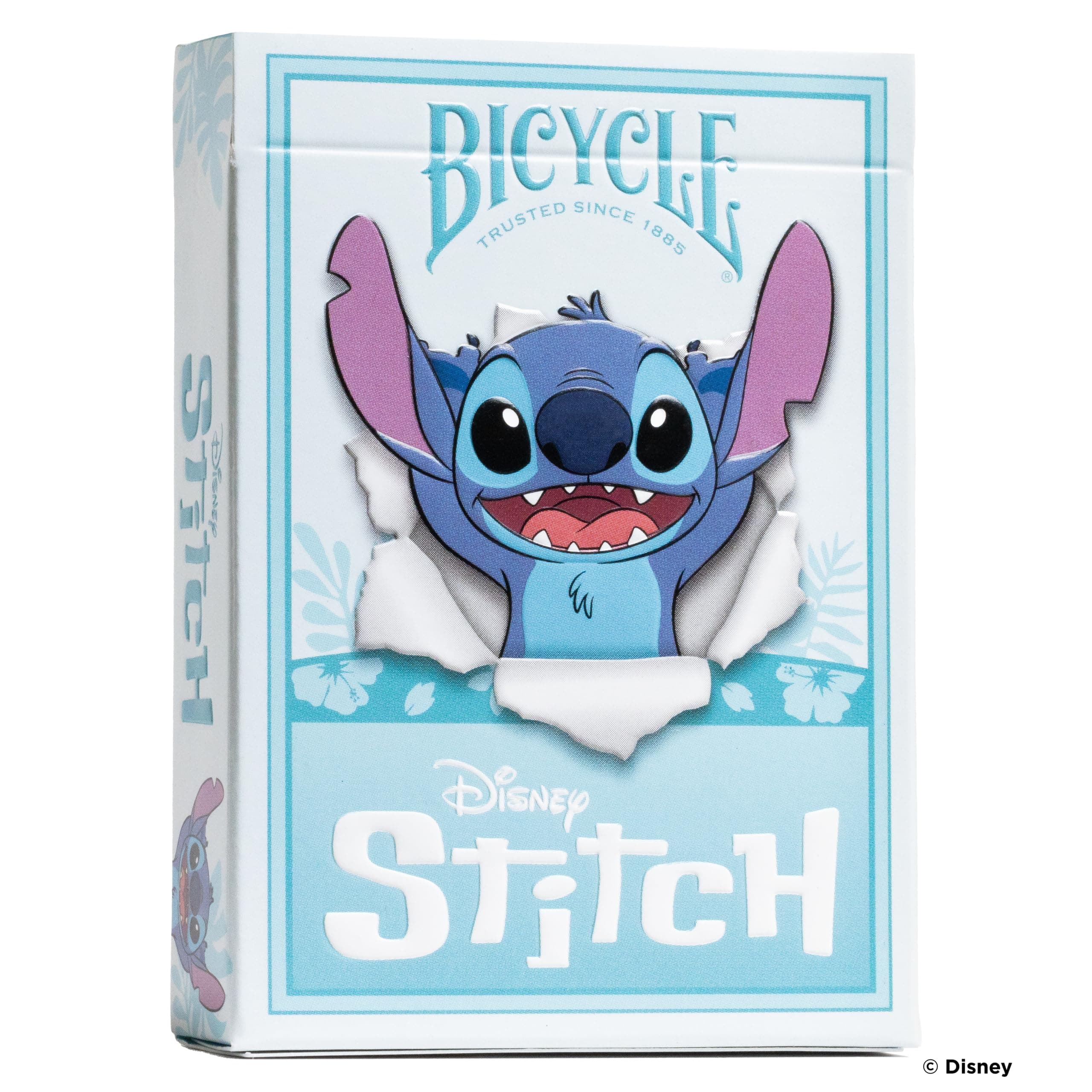 Disney Stitch Playing Cards - 1 Deck, Air Cushion Finish, Professional, Superb Handling & Durability, Great Gift For Card Collectors, Blue, Medium