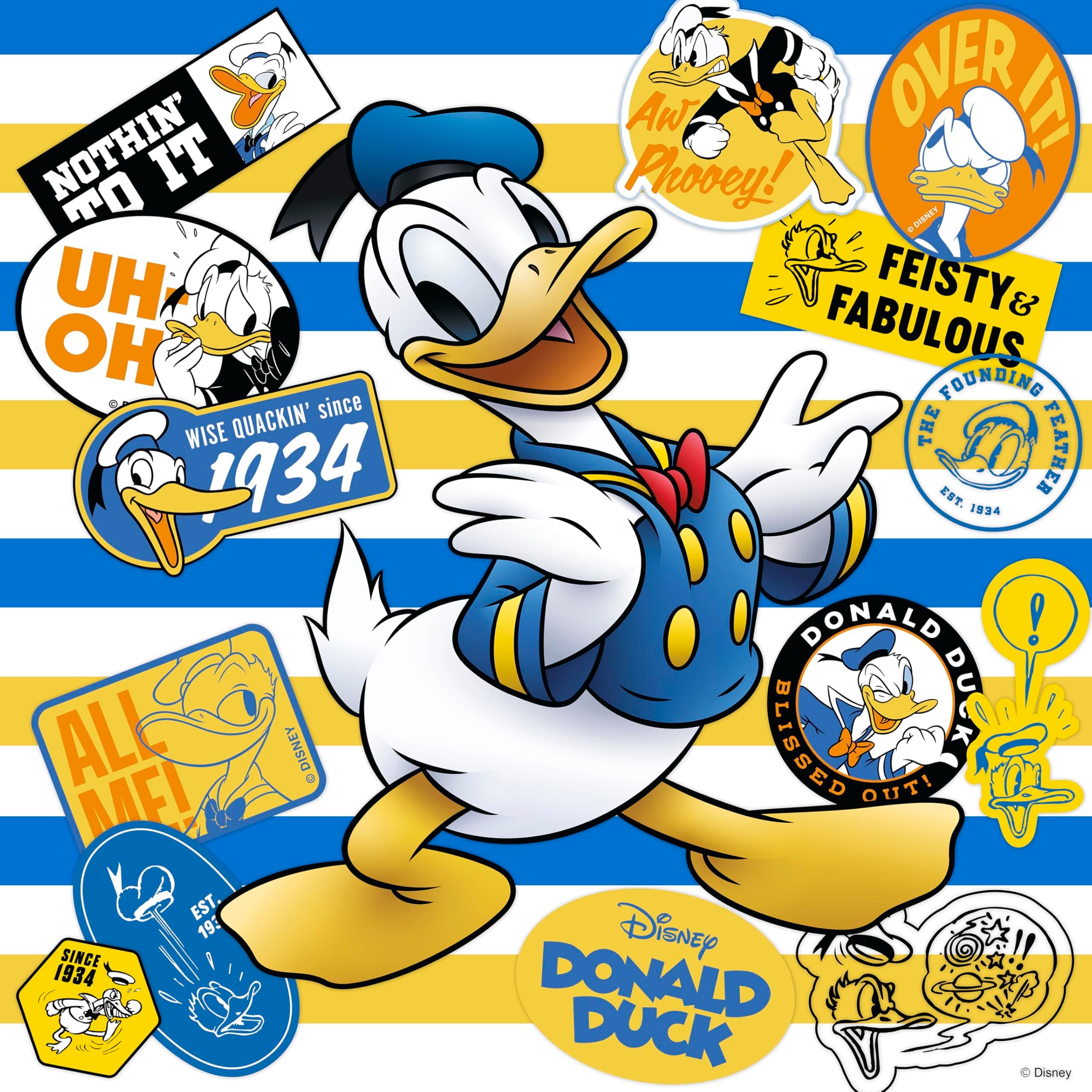 Disney - Donald Duck - 90th Collage - 300 Oversized Piece Jigsaw Puzzle