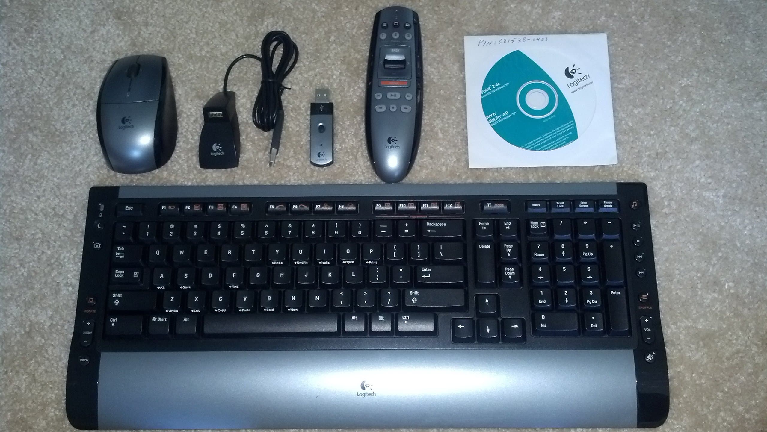 Logitech 967555 Cordless Desktop S 510 Media Remote