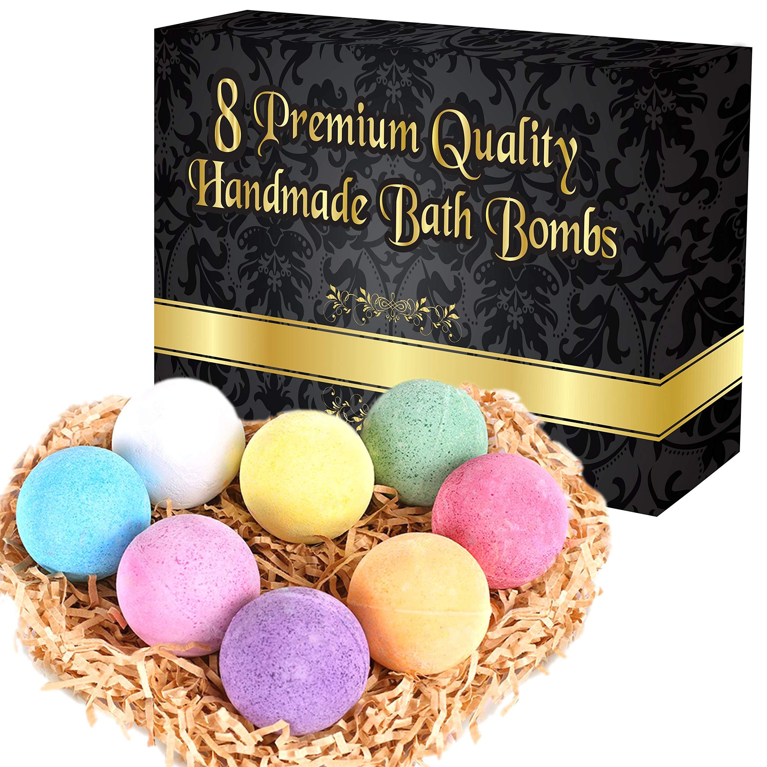 Bath Bombs Pack of 12 (Round Multi Colored)
