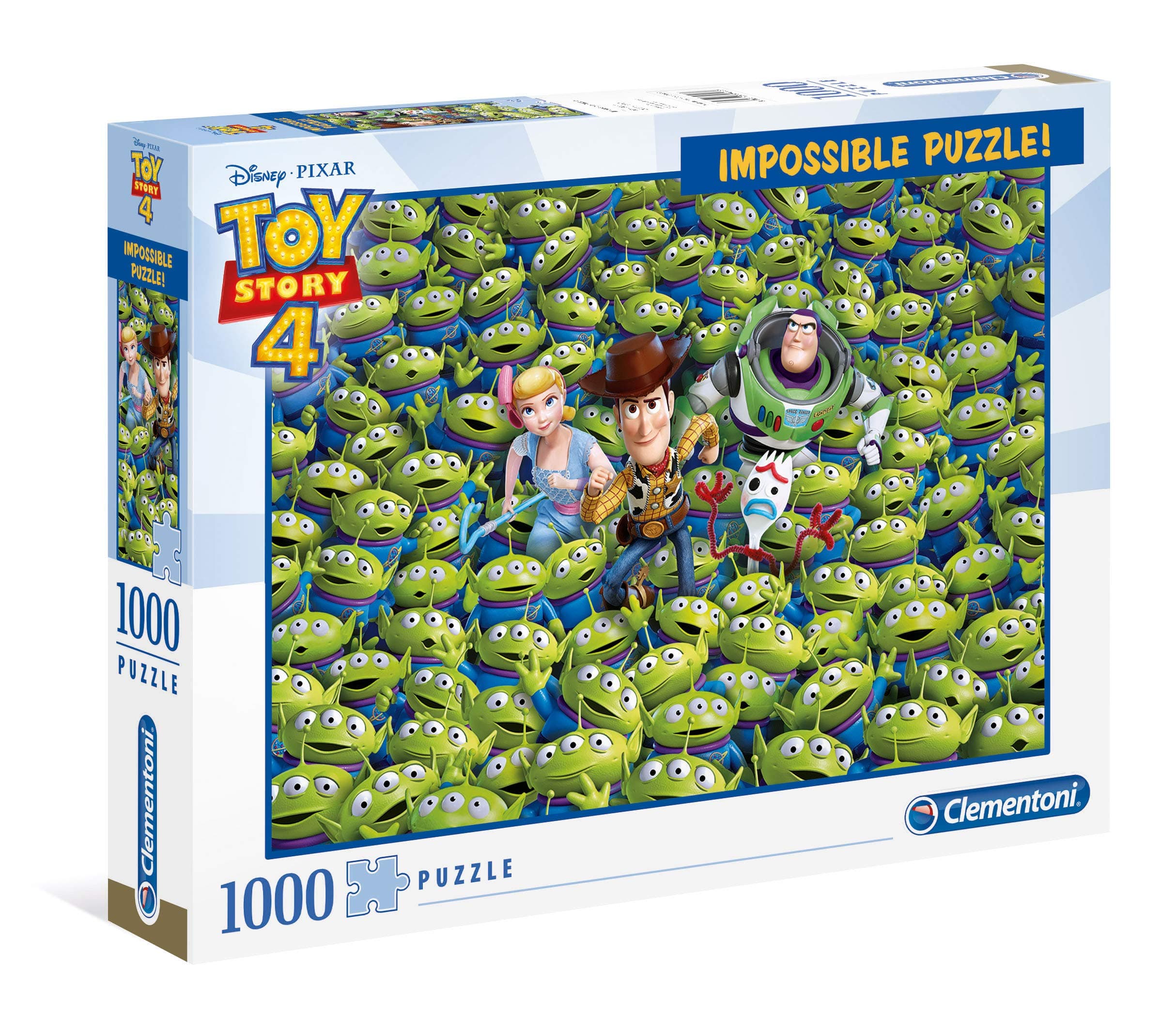 Toy Story 4 Impossible Jigsaw Puzzle, 1000 Pieces, Multicolored, 39499
