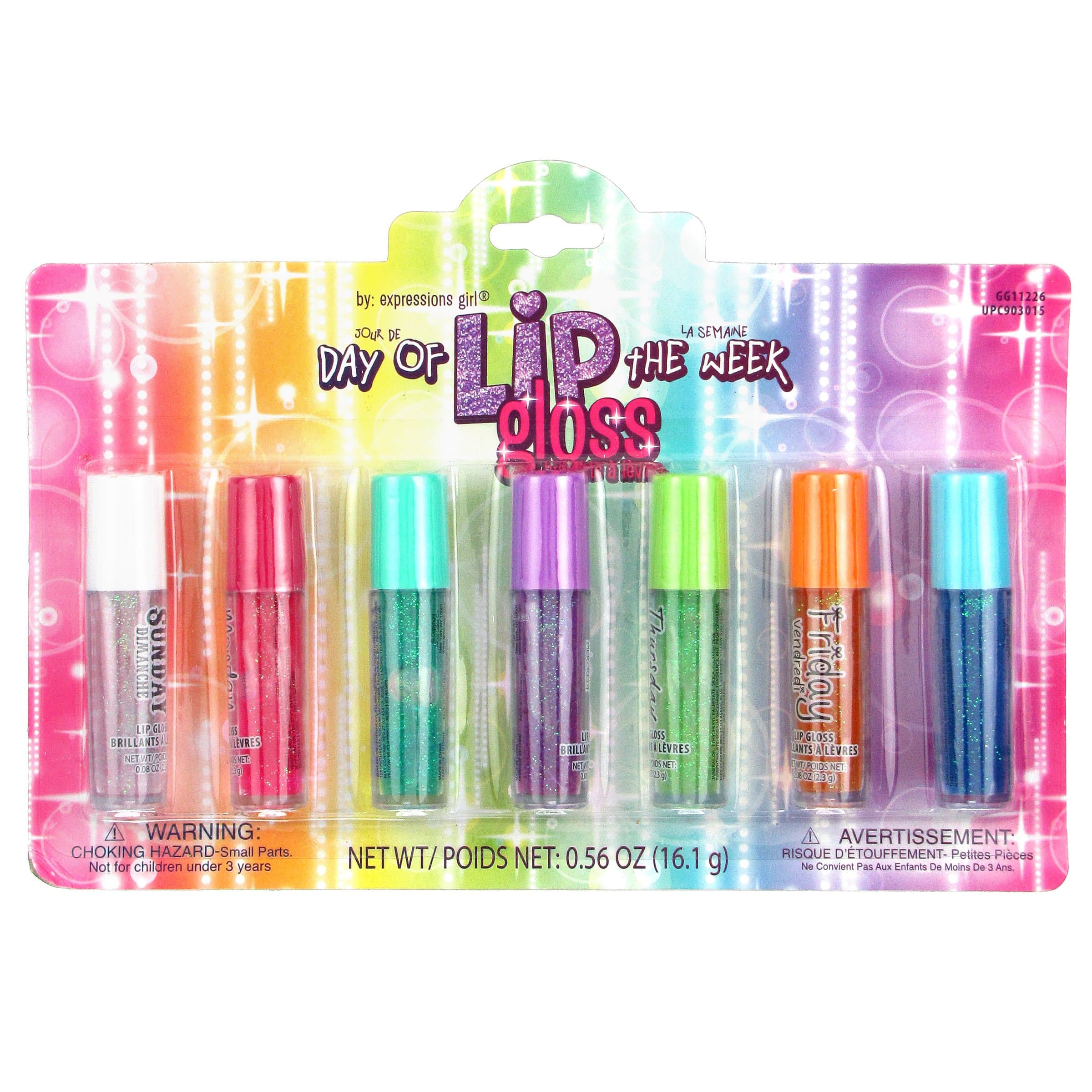 Expressions Girl / 7-piece Day of the Week Lip Gloss Set