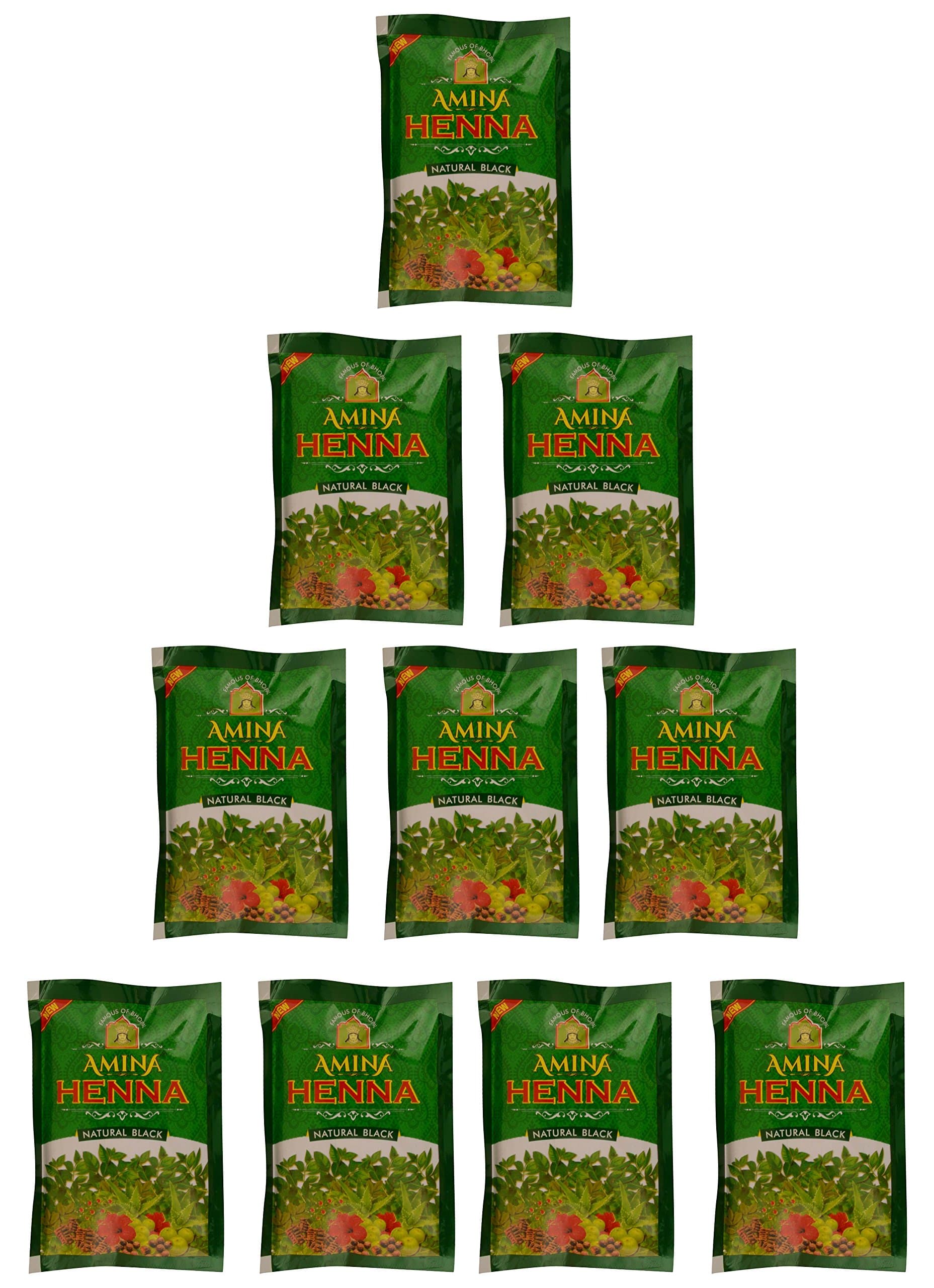 Henna, Natural Black 300 g (Pack of 10)
