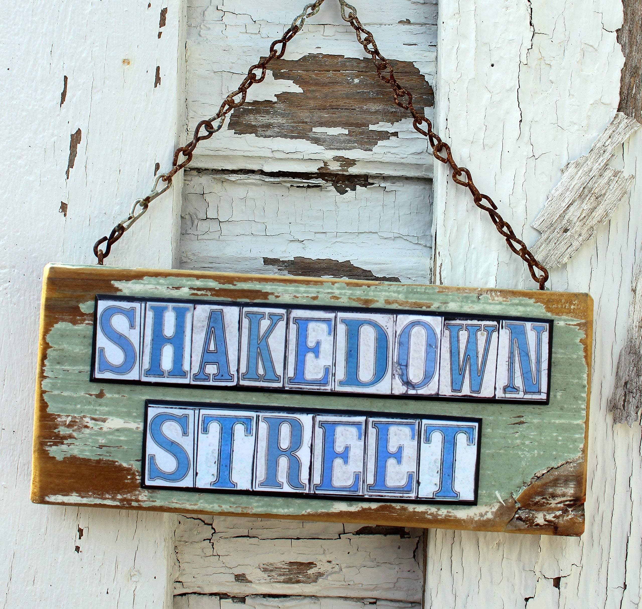 Shakedown Street Salvage Wood Sign