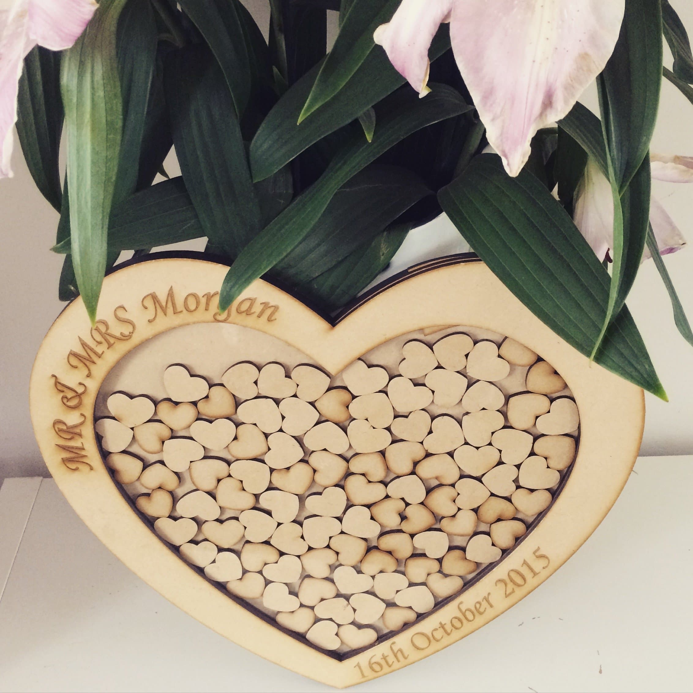 Wedding Guest Book, Alternative Guestbook, Drop Box