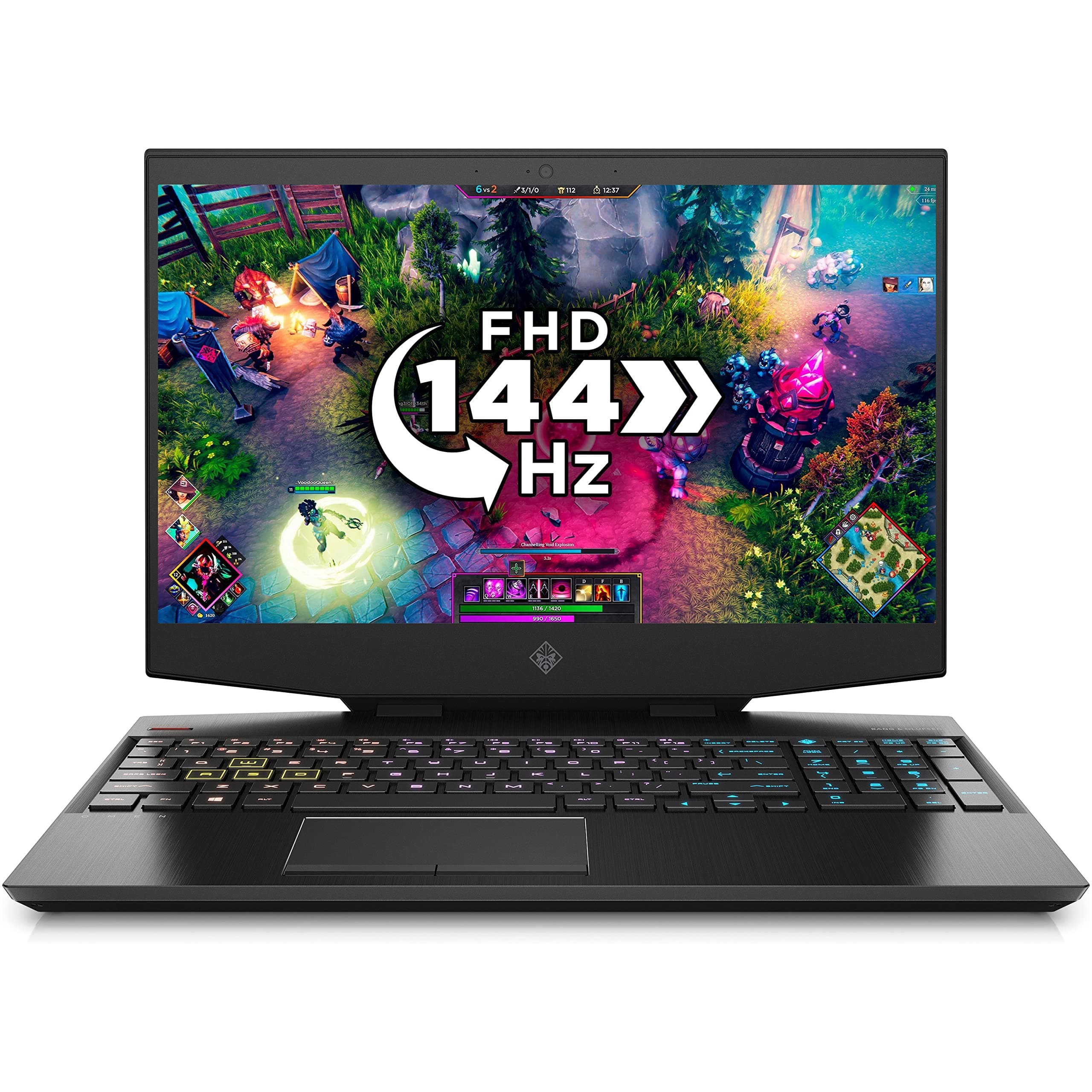 HP OMEN Gaming Laptop 15-dh1005sa, 15.6" FHD 1920 x 1080 pixels, Intel® Core™ i7, 16GB RAM, 1TB SSD, NVIDIA® GeForce RTX™ 2060, Shadow Black