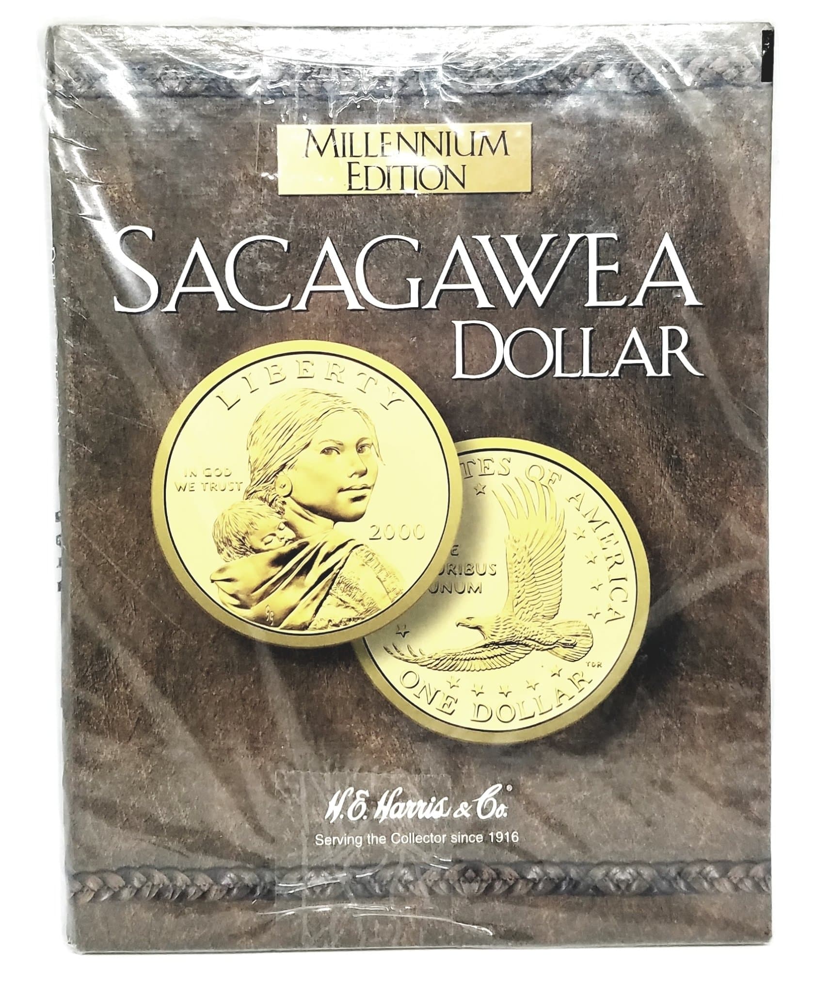 SACAGAWEA 2000 MILLENNIUM EDITION GOLDEN DOLLAR NEW ALBUM-BOOK-FOLDER-HOLDER