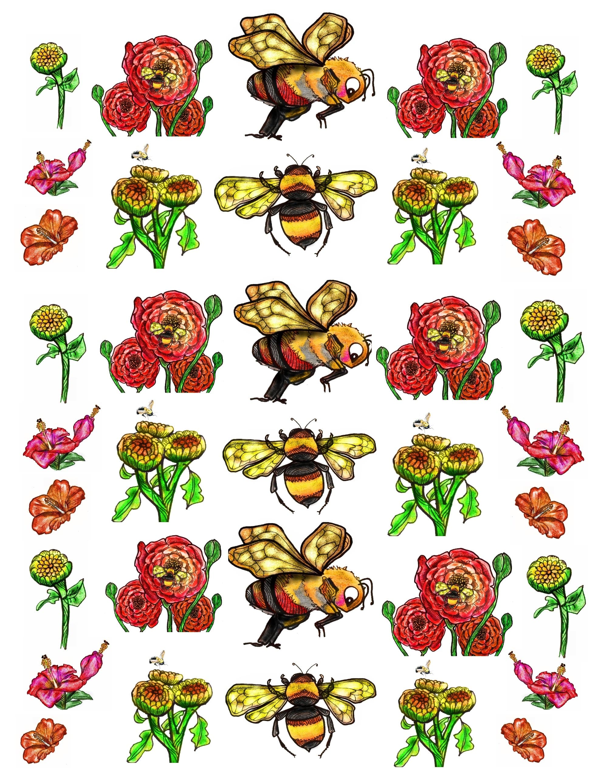 Bajidoo bee Real Decal Full Sheet